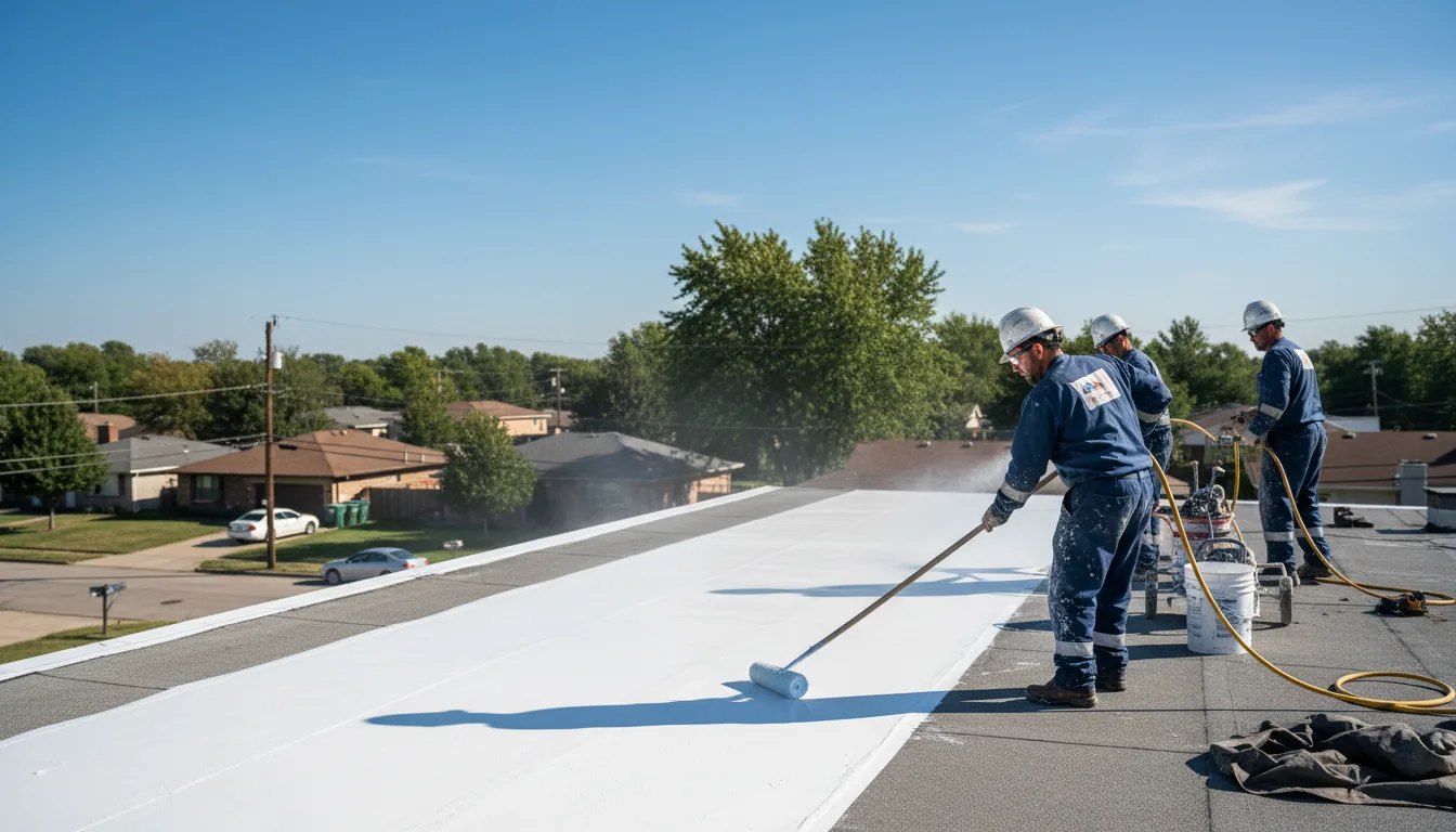 Commercial roof coating in Waring, TX near me